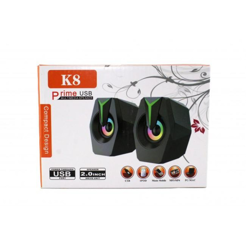 Комп'ютерні колонки MUSIC DJ K8 Mini
