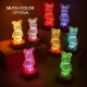 Нічник 3D Bearbrick Ведмедик KX197 8 кольорів, RGB+Warm Light