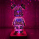 Нічник 3D Bearbrick Ведмедик KX197 8 кольорів, RGB+Warm Light