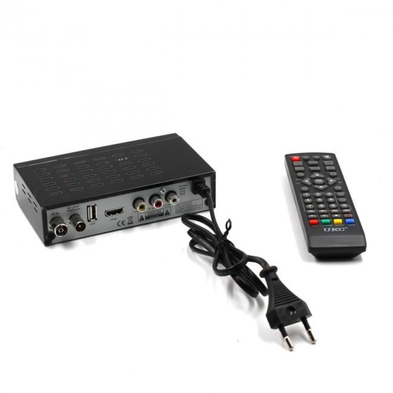 Тюнер DVB-T2 0968 METAL з підтримкою wifi адаптера (з екраном)