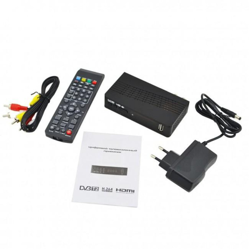 Тюнер DVB-T2 UKC T2-0967 (приймач DVB-T2 для цифрового телебачення з підтримкою Wi-Fi адаптера)