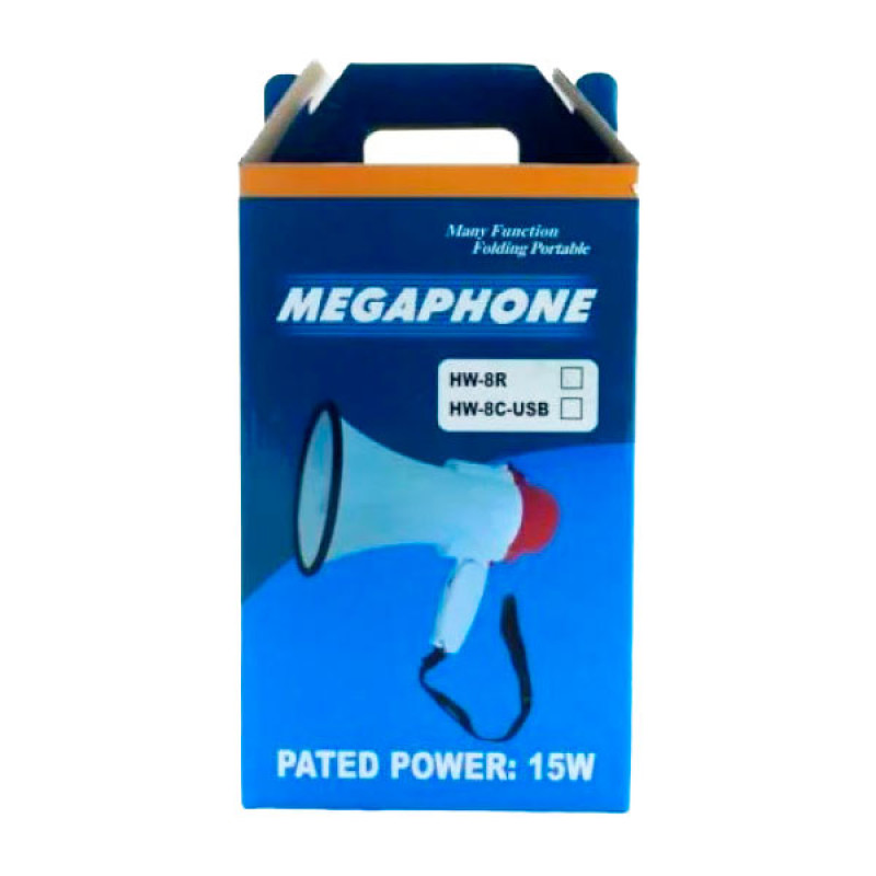 Гучномовець MEGAPHONE HT-135BT, 15W, Bluetooth, USB, запис голосу, живлення акб 1*18650