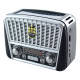Радіоприймач Golon RX-BT456S з Bluetooth, USB/SD, з ліхтариком та сонячною панеллю