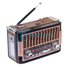 Радіоприймач Golon RX-BT086 з Bluetooth, USB/SD, ліхтариком, живлення від 220В+АКБ+2*LR20