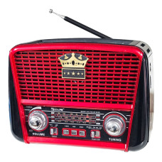 Радіоприймач Golon RX-BT455S з Bluetooth, USB/SD, з ліхтариком та сонячною панеллю
