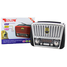 Радіоприймач Golon RX-455S з USB/SD, із сонячною панеллю та ліхтариком