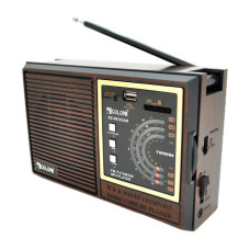 Радіоприймач GOLON RX-9933UAR, FM, USB/SD, 5W, АКБ, 220V, 4*LR20/R20/D, корпус пластмас