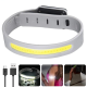Світлодіодний LED браслет безпеки YD2307-COB(white+red), Waterproof, Li-Ion акумулятор., ЗУ Type-C