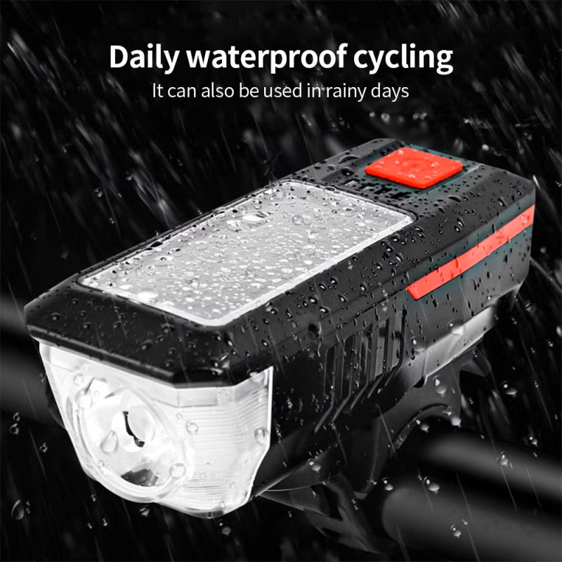 Велофонарь с сигналом LY-17-XPE, солн. батарея, выносная кнопка, Waterproof, Li-Ion аккум., ЗУ microUSB оптом в Украине
