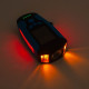 Велофара з комп'ютером, сигналом і сигналізацією AS0808-XPG+2LED(yellow)+2COB(red), виносна кнопка, Waterproof, аккум., ЗУ microUSB