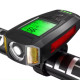 Велофара з комп'ютером, сигналом і сигналізацією AS0808-XPG+2LED(yellow)+2COB(red), виносна кнопка, Waterproof, аккум., ЗУ microUSB