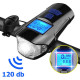 Велофара з комп'ютером та сигналом XA-585-T6+2LED, виносна кнопка, Waterproof, акумулятор, ЗУ microUSB