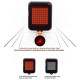 Велофонарь AQY-0100 с автоматическим указанием поворотов (red+yellow) + лазер, waterproof, ЗУ microUSB, Li-Ion аккум. оптом в Украине