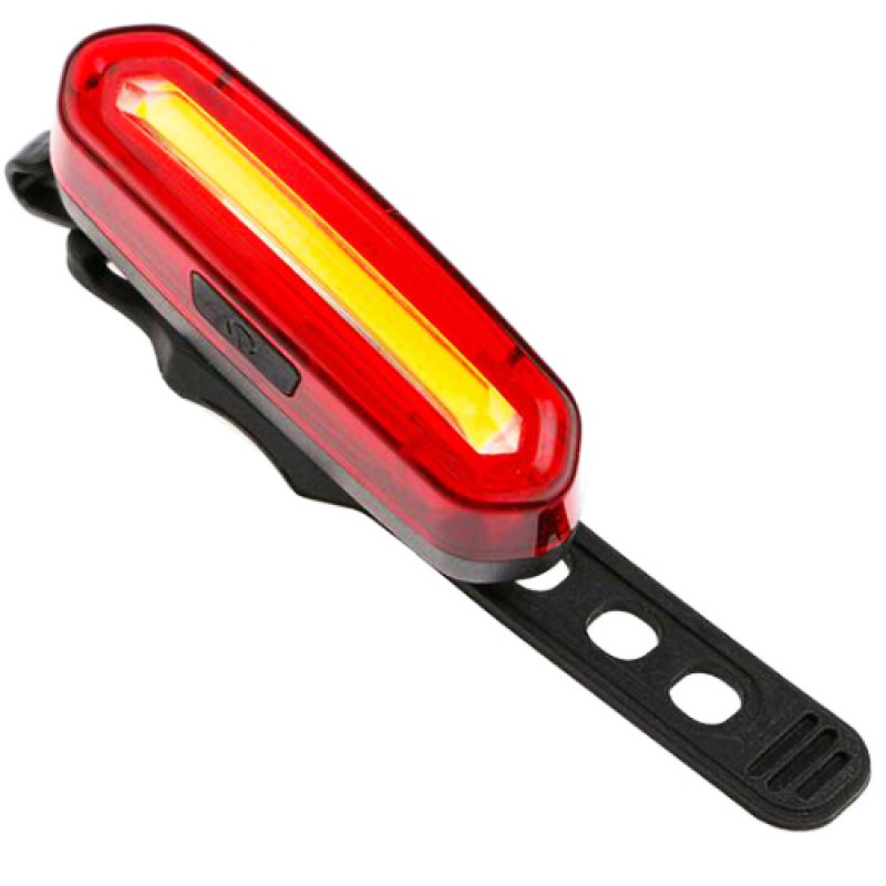 Велоліхтар AQY-096-COB (red+white), Li-Ion акум., ЗУ microUSB