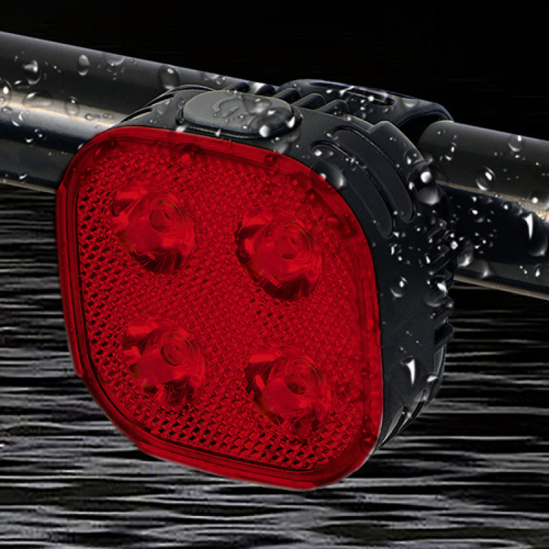 Велоліхтар FY-328-4LED, waterproof, Li-Ion акумулятор, ЗУ Type-C