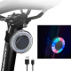 Велоліхтар HYD-085-SMD (RGB), сонячна батарея, Waterproof, Li-Ion акумулятор, ЗУ Type-C