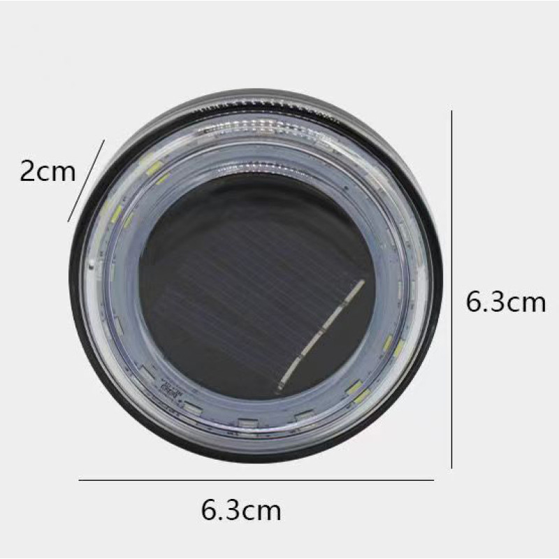 Велоліхтар HYD-085-SMD (RGB), сонячна батарея, Waterproof, Li-Ion акумулятор, ЗУ Type-C