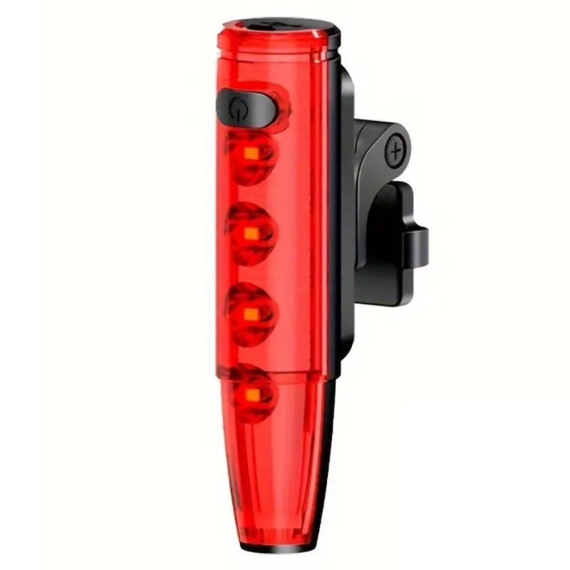 Велоліхтар LEADBIKE LD77-LS-4LED з лазерною розміткою, waterproof, Li-Ion акумулятор, ЗУ Type-C
