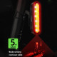 Велоліхтар LEADBIKE LD80-6LED з лазерною розміткою, waterproof, Li-Ion акумулятор, ЗУ Type-C