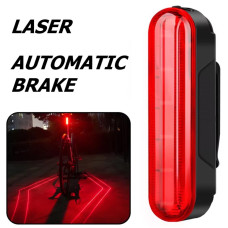 Велоліхтар LEADBIKE LD80-6LED з лазерною розміткою, waterproof, Li-Ion акумулятор, ЗУ Type-C