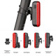 Велоліхтар LEADBIKE LD80-6LED з лазерною розміткою, waterproof, Li-Ion акумулятор, ЗУ Type-C