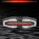 Велоліхтар LY-5510 із зазначенням поворотів (red+yellow), waterproof, ЗУ Type-C, Li-Ion акум., пульт управління, CR2032