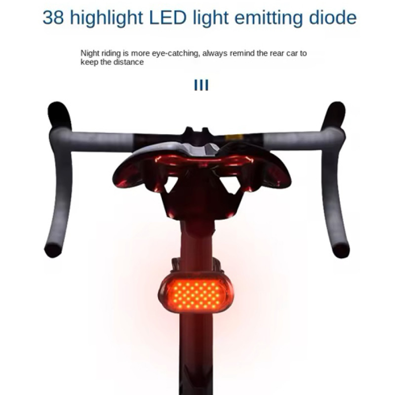 Велоліхтар MY-2106-38LED, waterproof, Li-Ion акумулятор, ЗУ Type-C