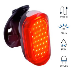 Велоліхтар MY-2106-38LED, waterproof, Li-Ion акумулятор, ЗУ Type-C