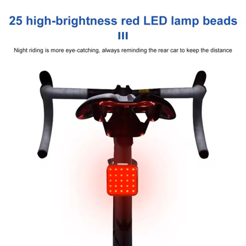 Велоліхтар MY-2107-25LED, waterproof, Li-Ion акумулятор, ЗУ Type-C