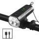 Велофара з сигналом FY-336-4T6, power bank, виносна кнопка, Waterproof, Li-Ion акумулятор, ЗУ microUSB, Box
