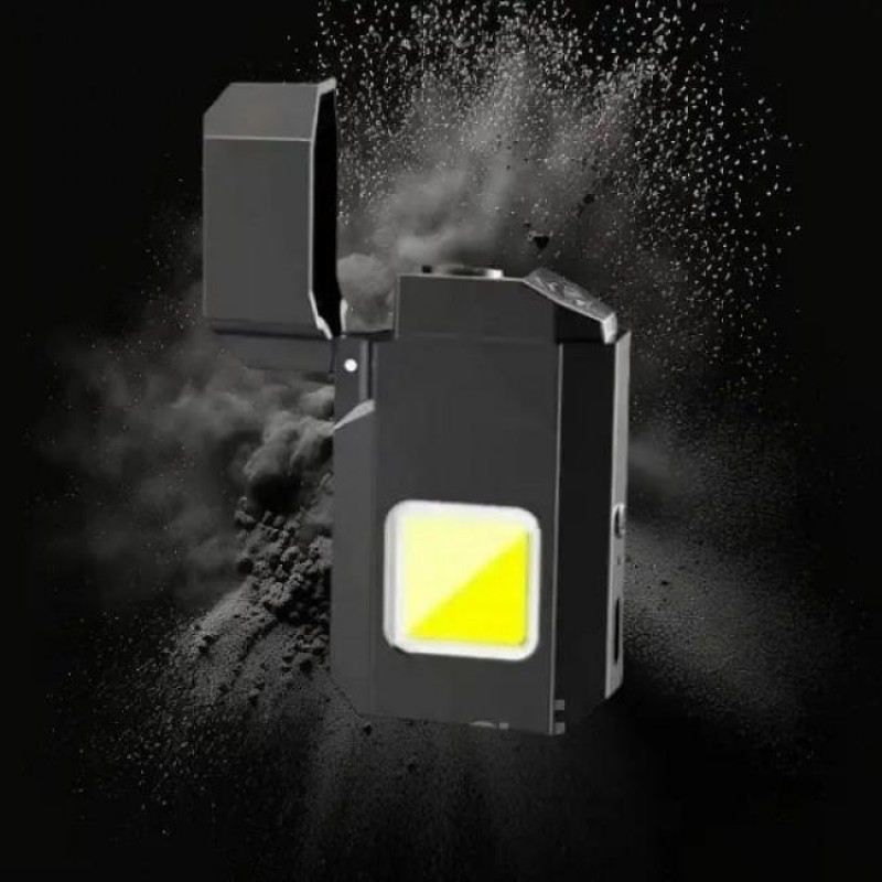 Спіральна запальничка із зарядкою від USB та Led ліхтариком 6002 M8