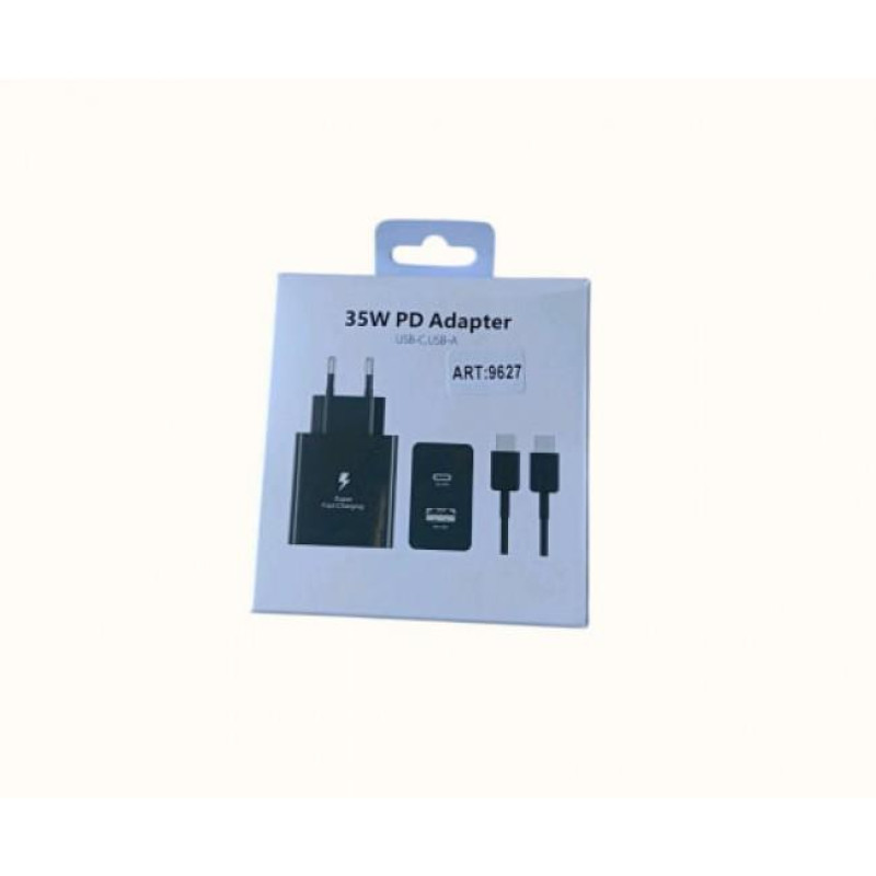 Адаптер 35W USB та Type-C виходи + кабель, PD