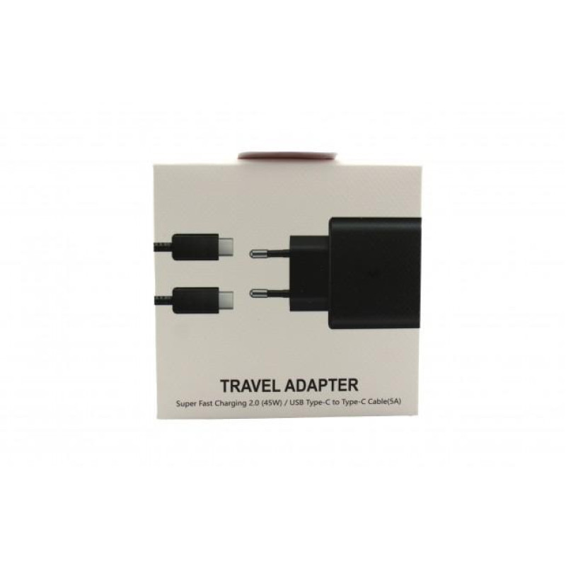 Адаптер USB з кабелем USB-TYPE C 45W Black Edition