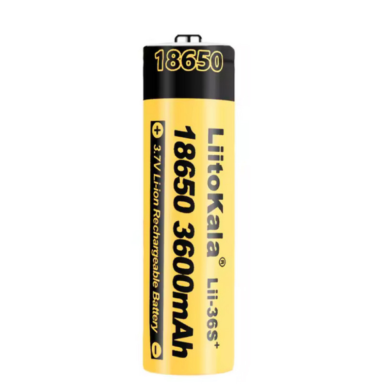 Аккумулятор 18650, LiitoKala 36S-JT, 3600mAh, ОРИГИНАЛ оптом в Украине