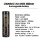 Аккумулятор 18650, LiitoKala Lii-26A, 2600mAh, ОРИГІНАЛ
