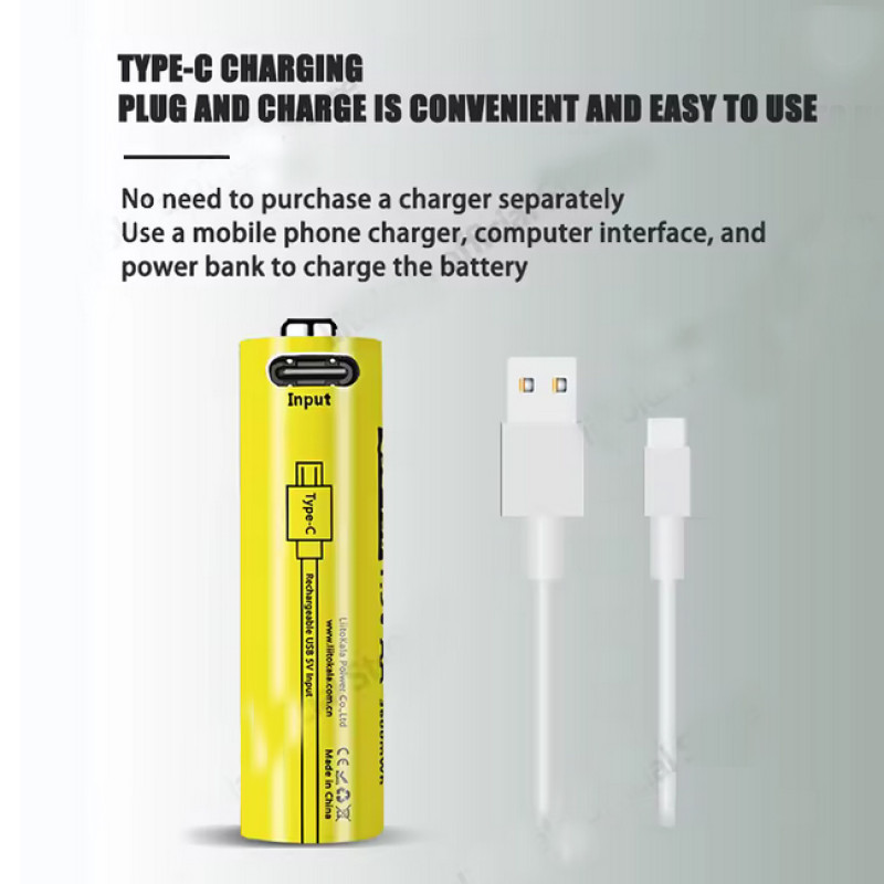 Аккумулятор AA, LiitoKala USB-T36 1.5V, 2400mAh, ОРИГИНАЛ оптом в Украине
