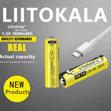 Акумулятор AA, LiitoKala USB-T36 1.5V, 2400mAh, ОРІГІНАЛ