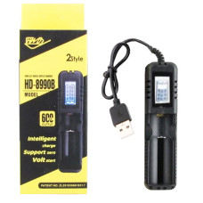 Зарядний пристрій HD-8990B, LCD екран, 1×18650/26650/16340/14500