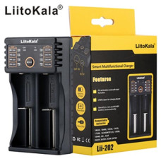 Зарядний пристрій LiitoKala Lii-202, 2×-10440/14500/16340/17355/17500/17670/18350/18490/18650/22650, 5V, ОРИГІНАЛ