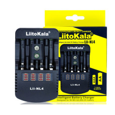 Зарядний пристрій LiitoKala Lii-NL4, 4x-AA, AAA, 9V battery Li-Ion, NiMH, ОРИГИНАЛ