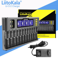 Зарядний пристрій LiitoKala Lii-S12, 12×26700/ 26650/ 2170/0 18650/ AA/ 9V