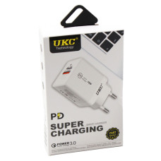 Адаптер Fast Charge 220v 18w PD 889 USB+Type-C